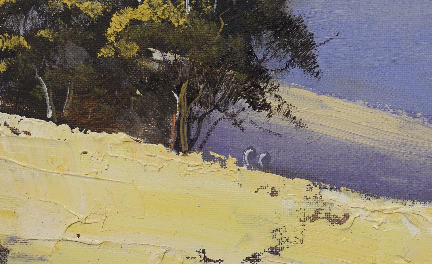 Summer landscape painting
