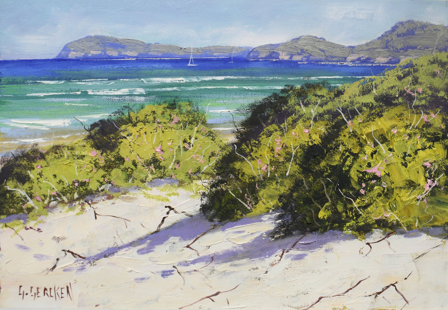 Original Painting Beach at Port Stephens