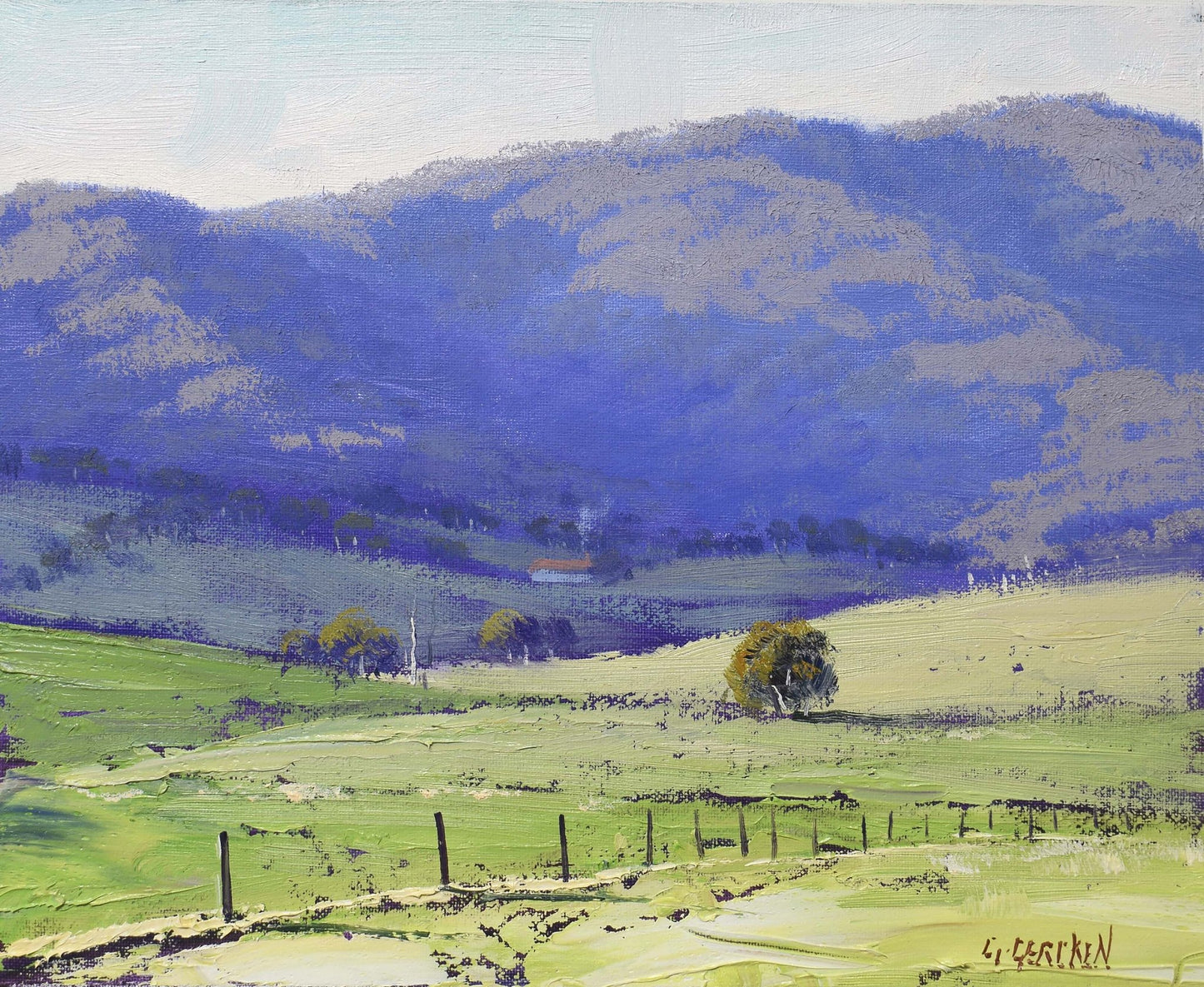Spring Green landscape Painting