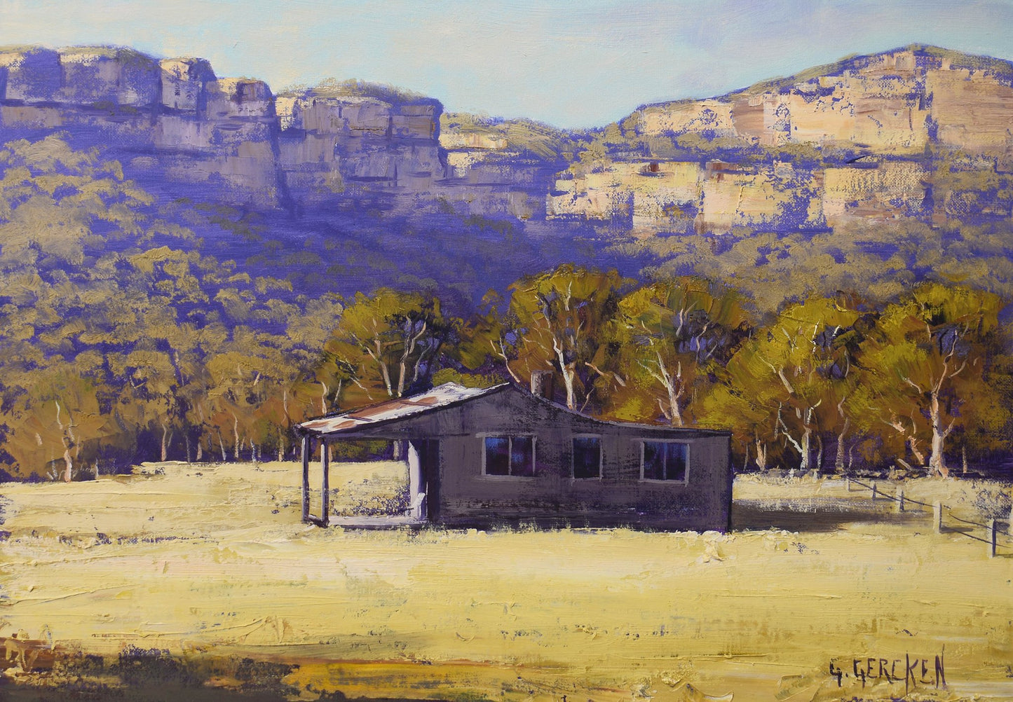 Old Farm house painting Megalong valley