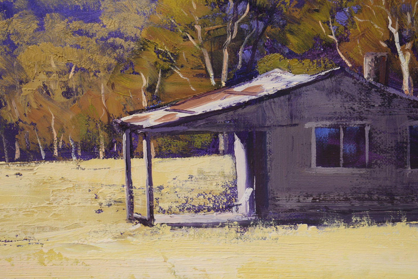 Old Farm house painting Megalong valley