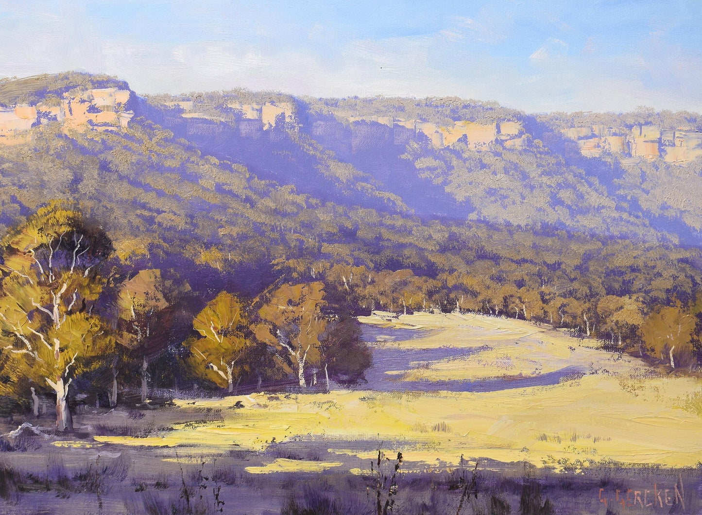 Australian Landscape Painting Hartley Valley