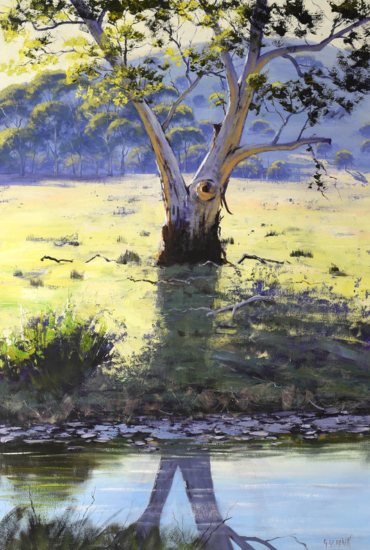 Australian Gum Tree Painting Windeyer  nsw