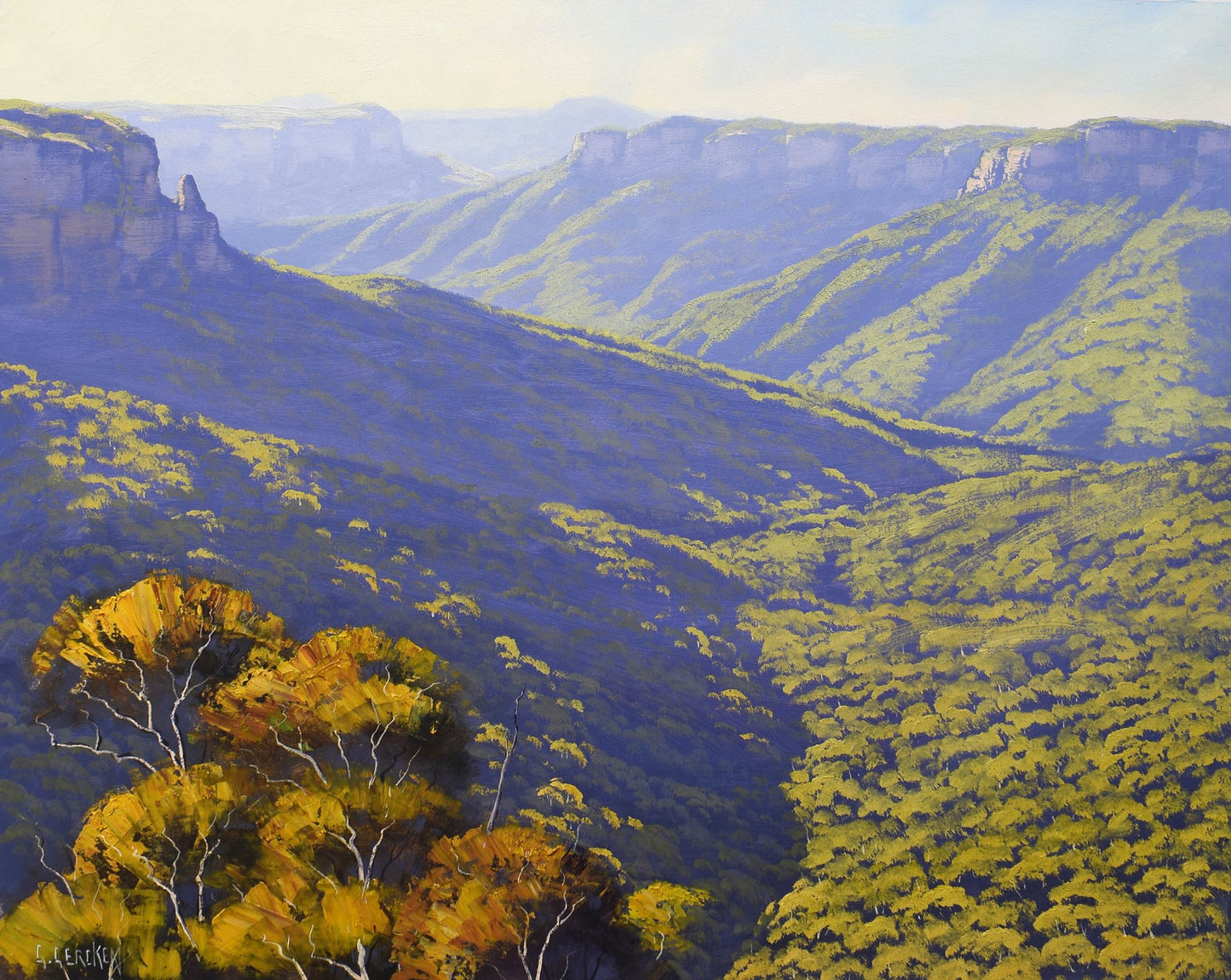 Large Blue Mountains painting by Graham Gercken