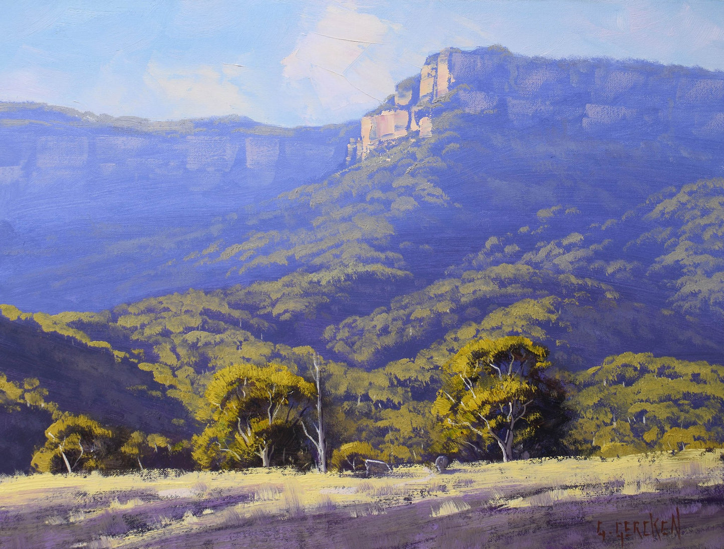 Australian Landscape Painting Wolgan Valley