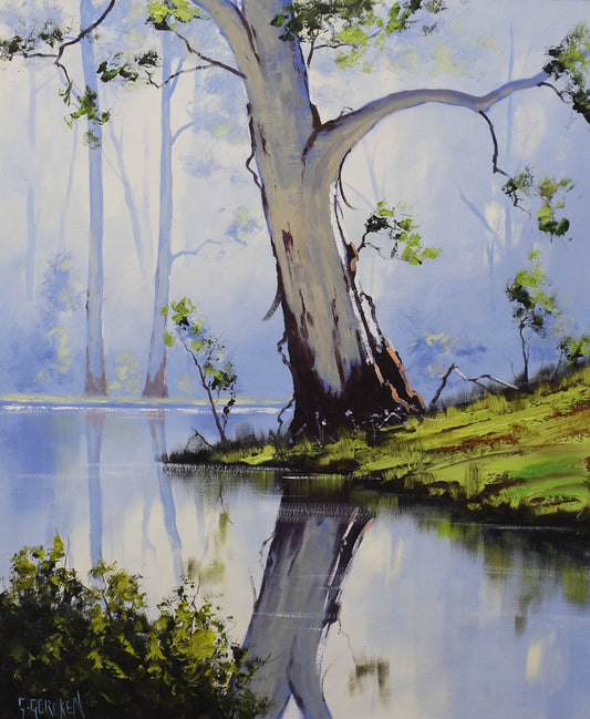 Australian River Gum Tree painting by Graham Gercken