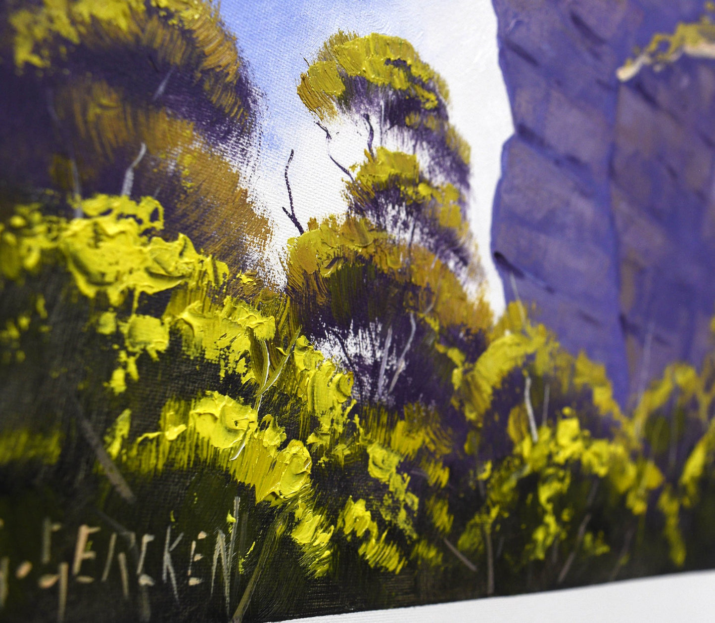 The Blue mountains Painting Katoomba Cliffs