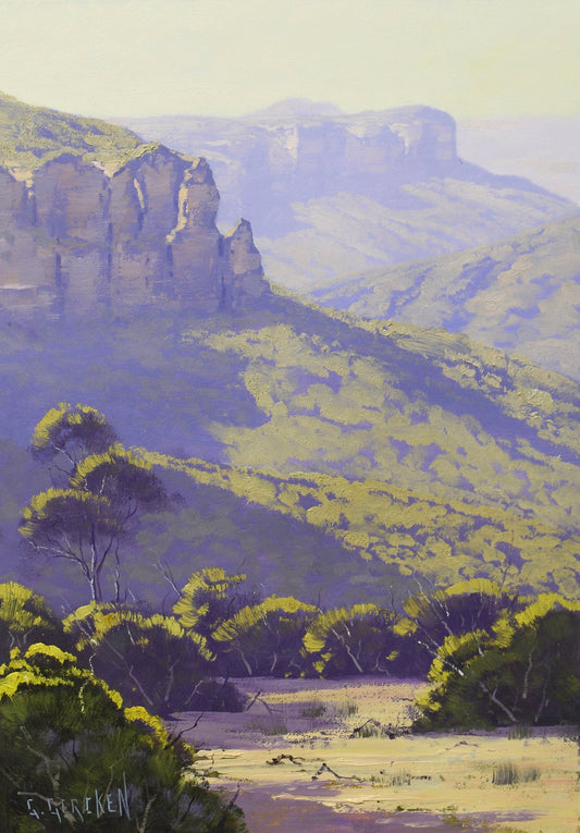 The Blue Mountains Australian oil painting by Graham Gercken