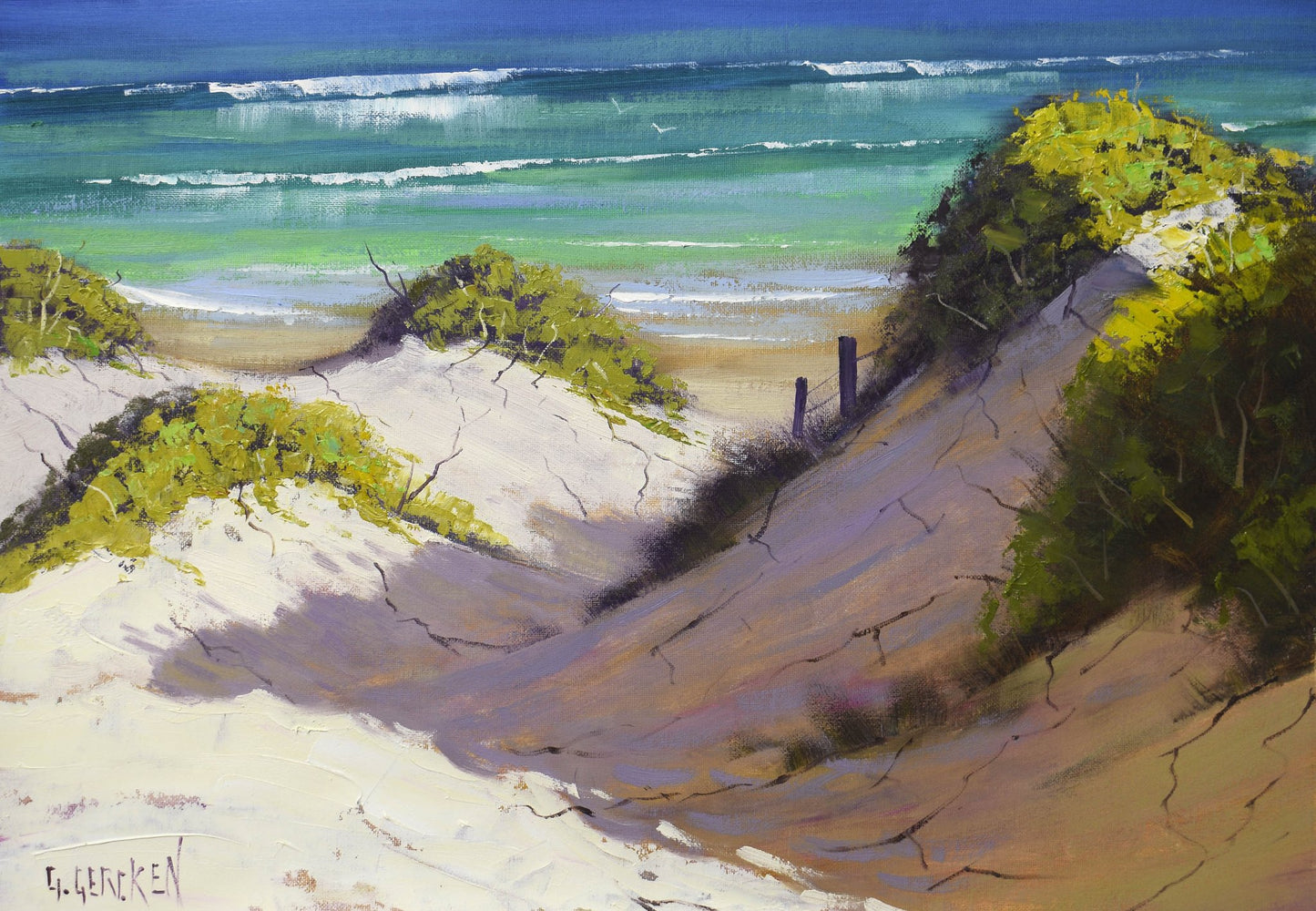 Australian Beach Painting by Graham Gercken