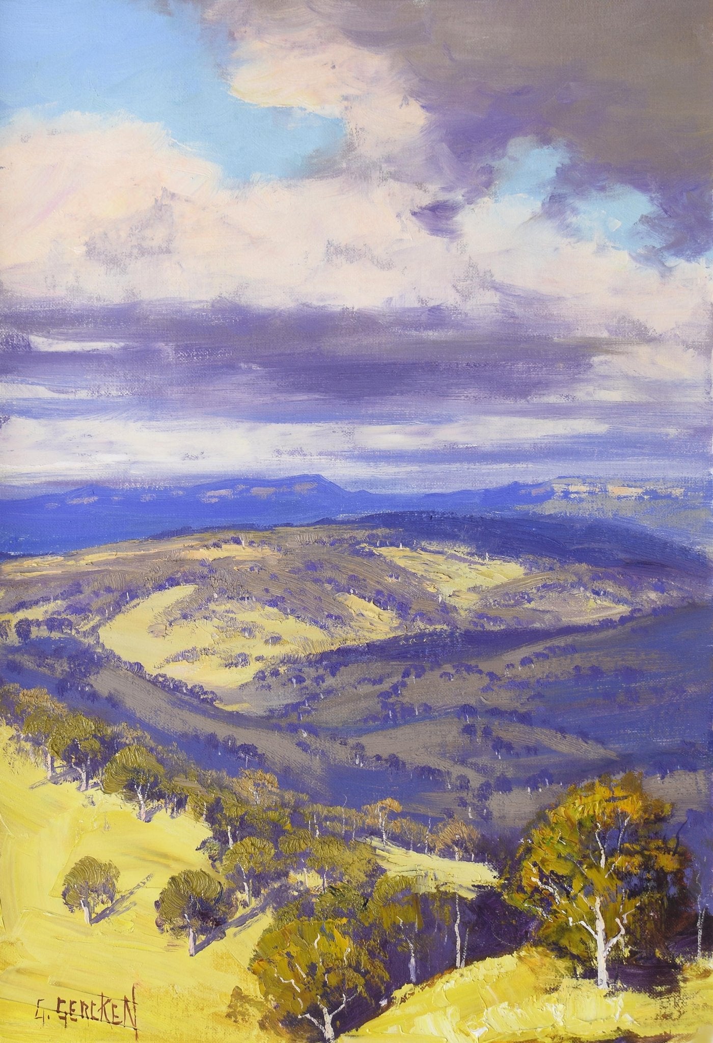 Blue Mountains Valley Painting by Graham Gercken