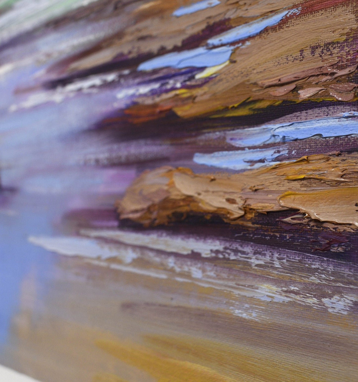 Beach painting rocks and surf by Graham Gercken