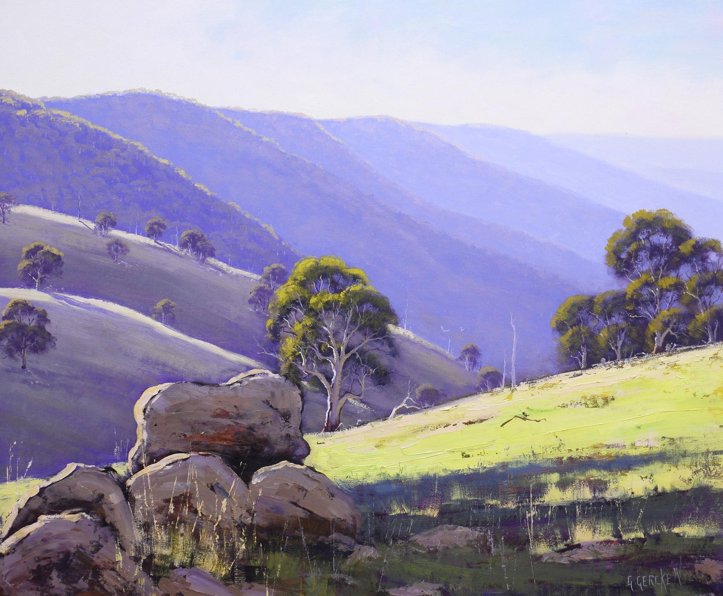 Large Australian Landscape Painting by Graham Gercken