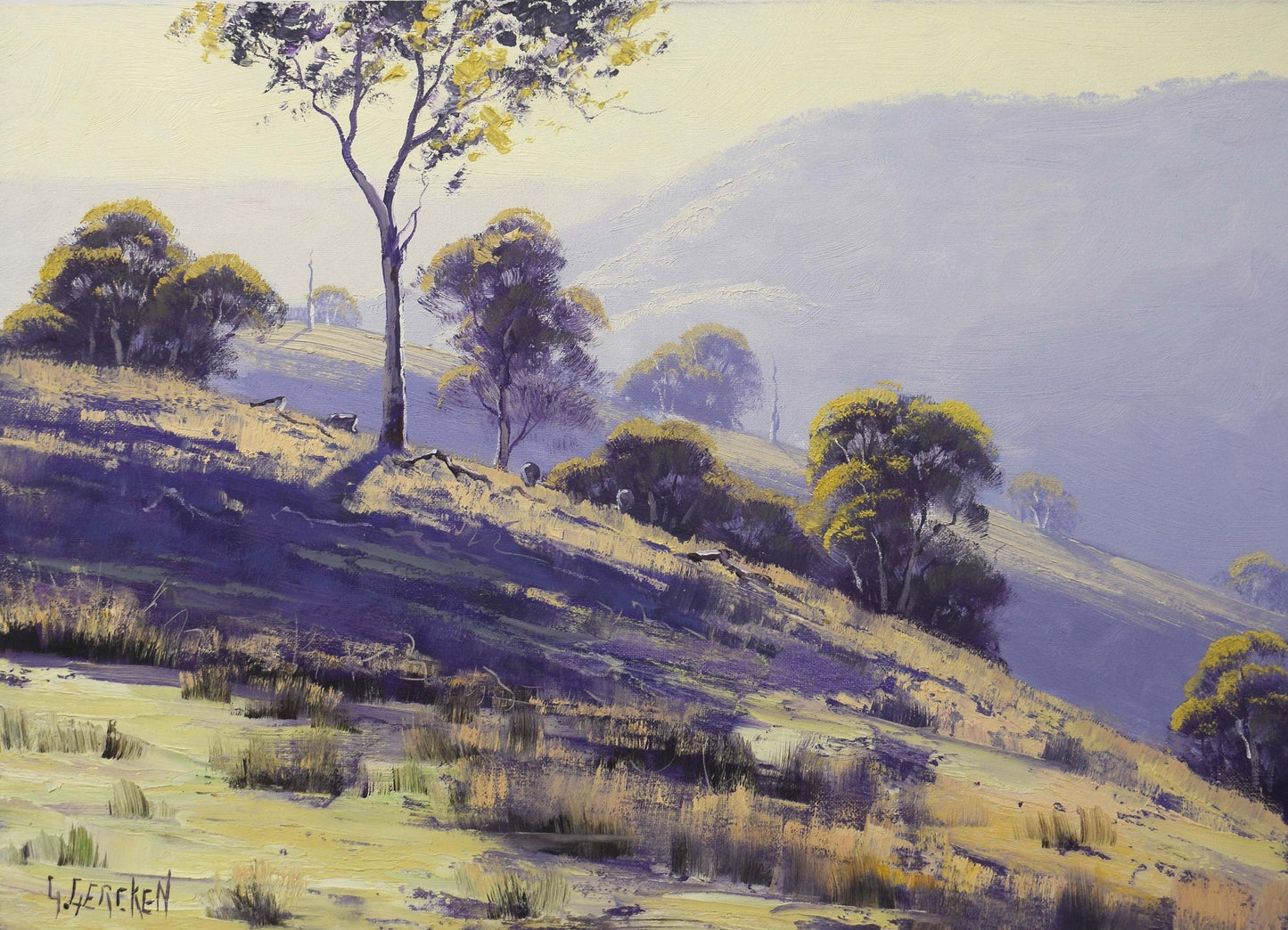 Original Australian Landscape Painting – Hand-Painted Nature Artwork on Canvas