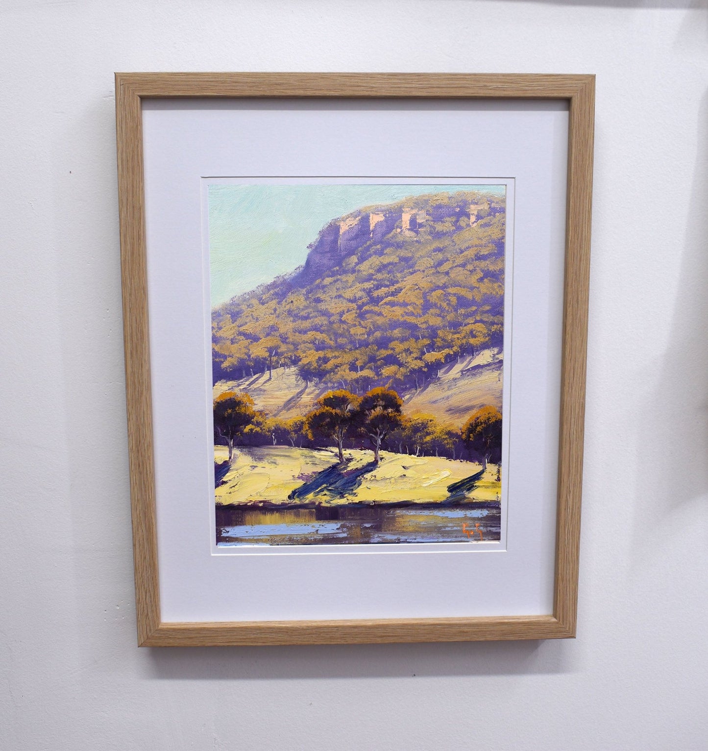 Framed Hartley Valley Oil Painting