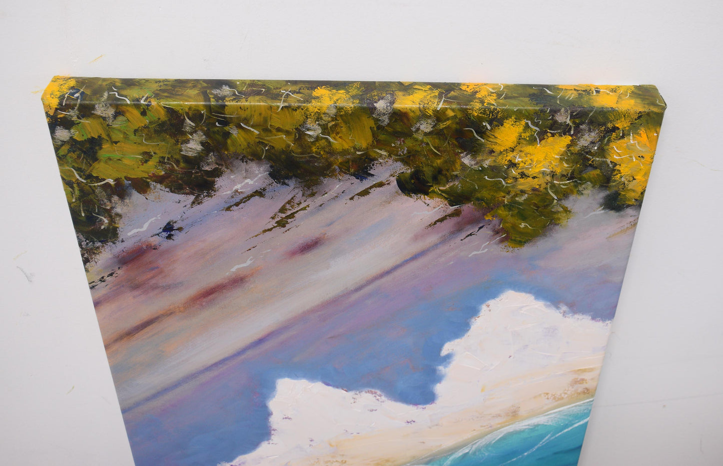 Drone Beach Art oil painting by Graham Gercken