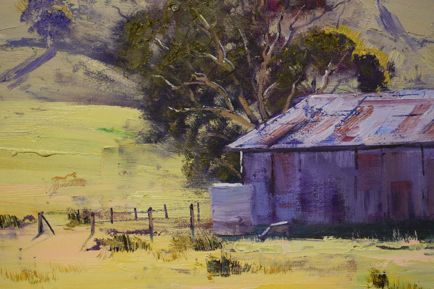 Hilly landscape Mudgee Oil painting