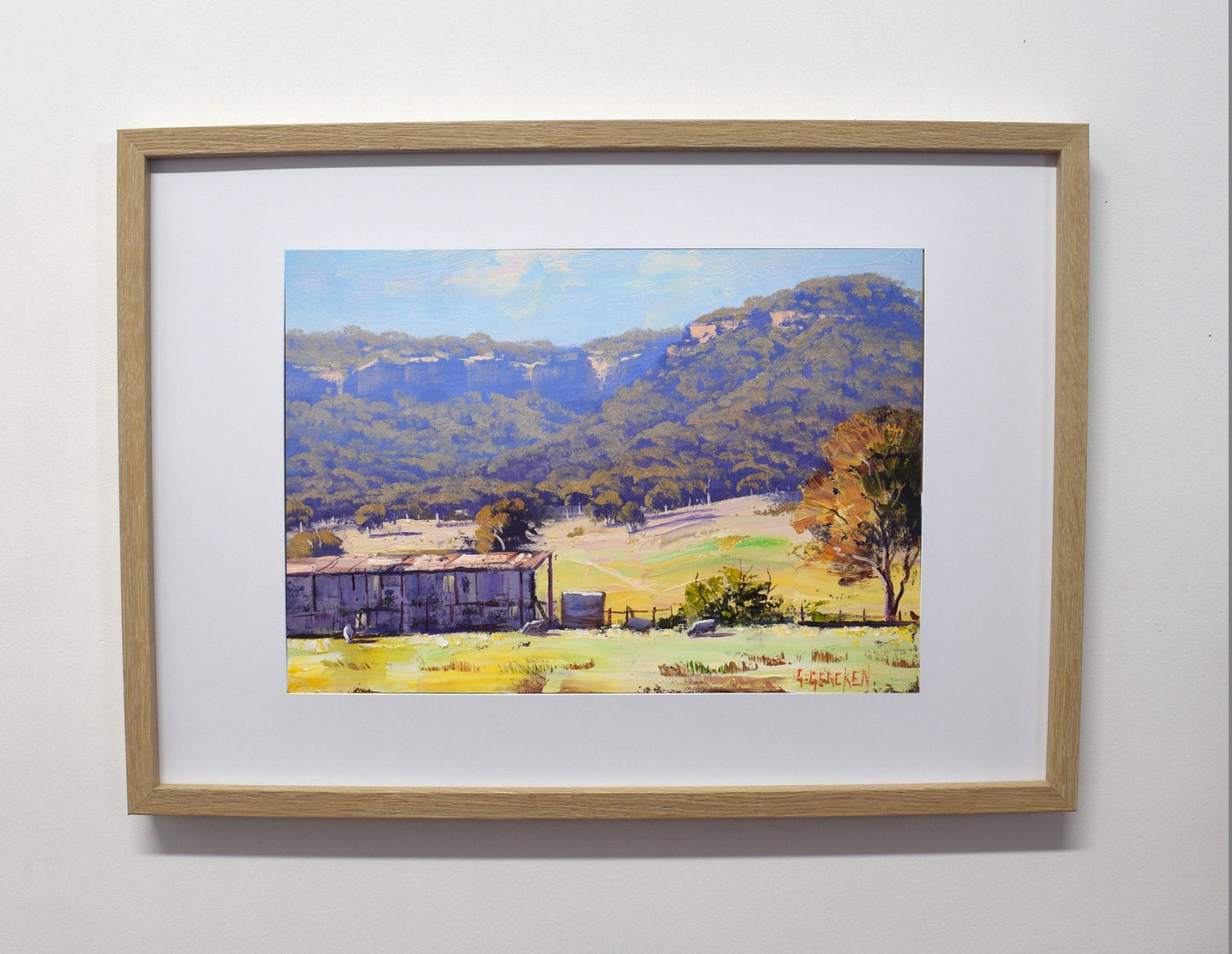 Mudgee Landscape with Gum Trees