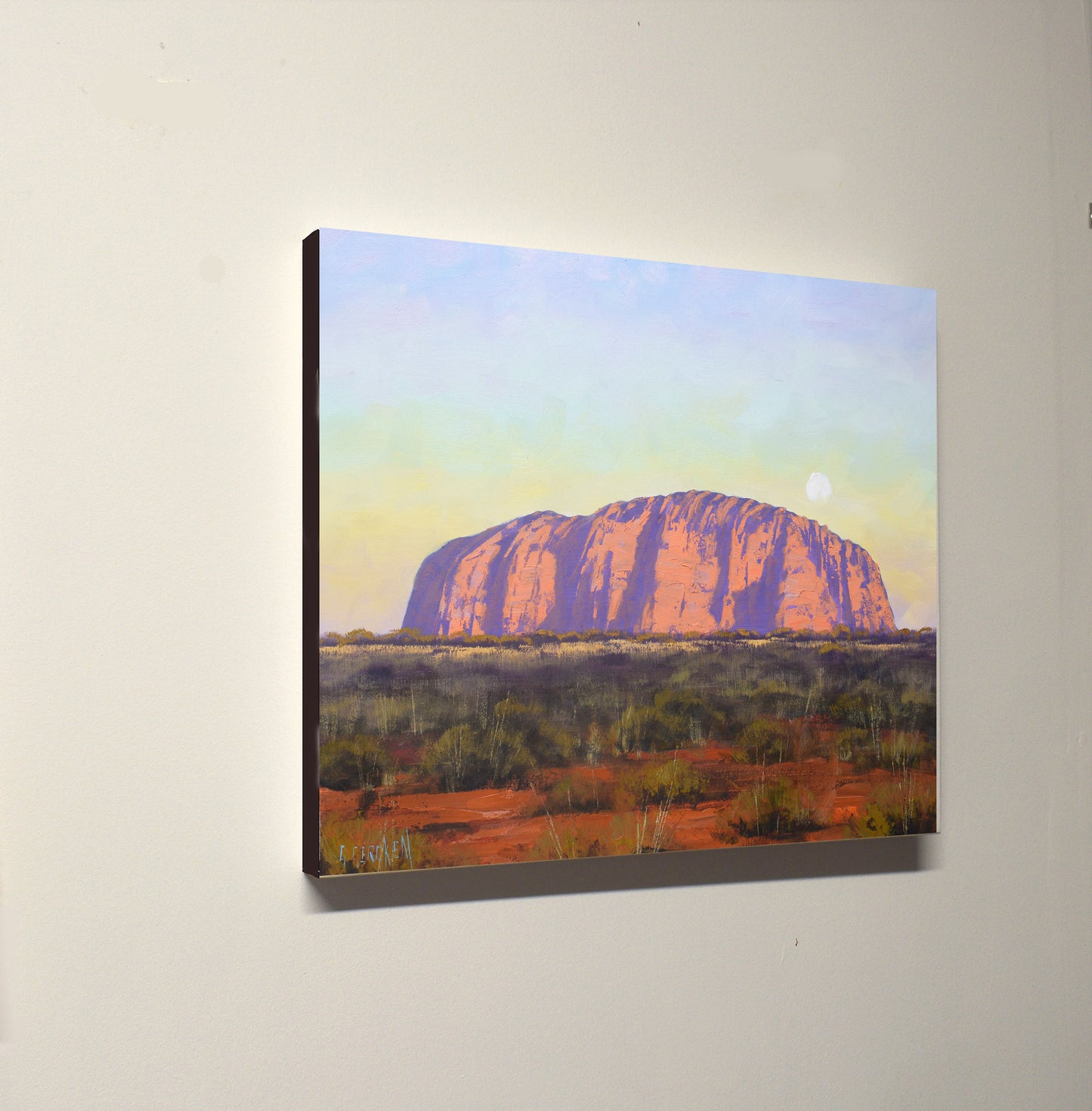 Uluru, Ayers Rock, Alice Springs outback landscape Australia desert Painting