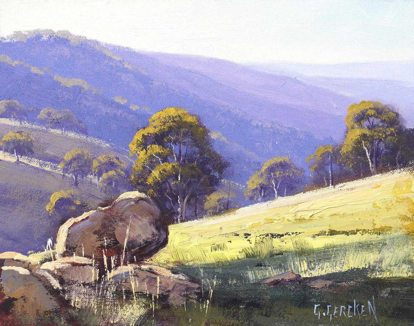 Central West nsw Landscape painting by Graham Gercken