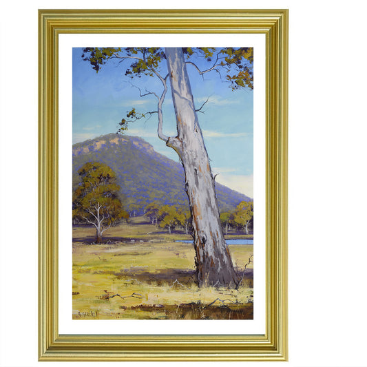 Large Australian Landscape Painting Hartley Gum tree