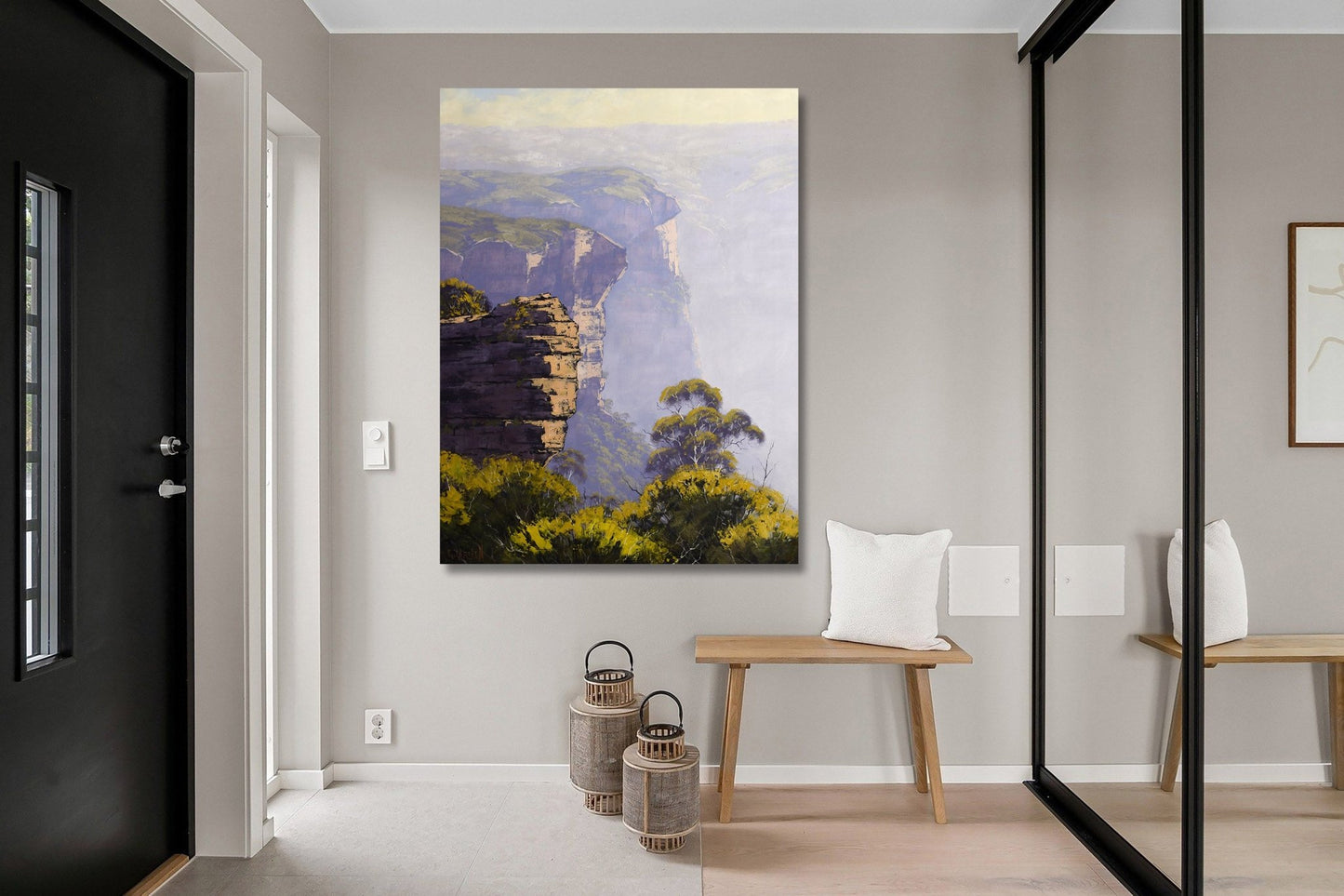 Large Blue Mountains oil Painting by Graham Gercken