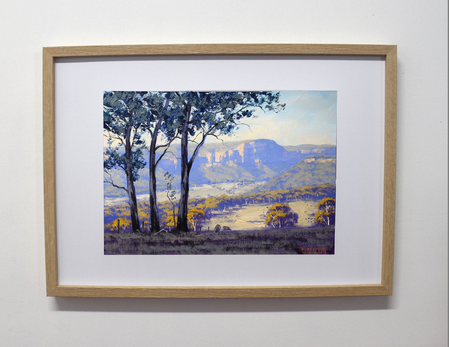 Framed Painting Capertee Valley nsw by Graham gercken