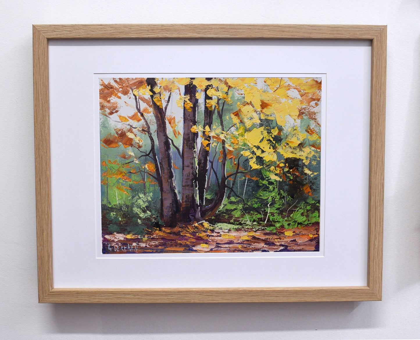 Autumn Trees Framed Original painting by Graham Gercken