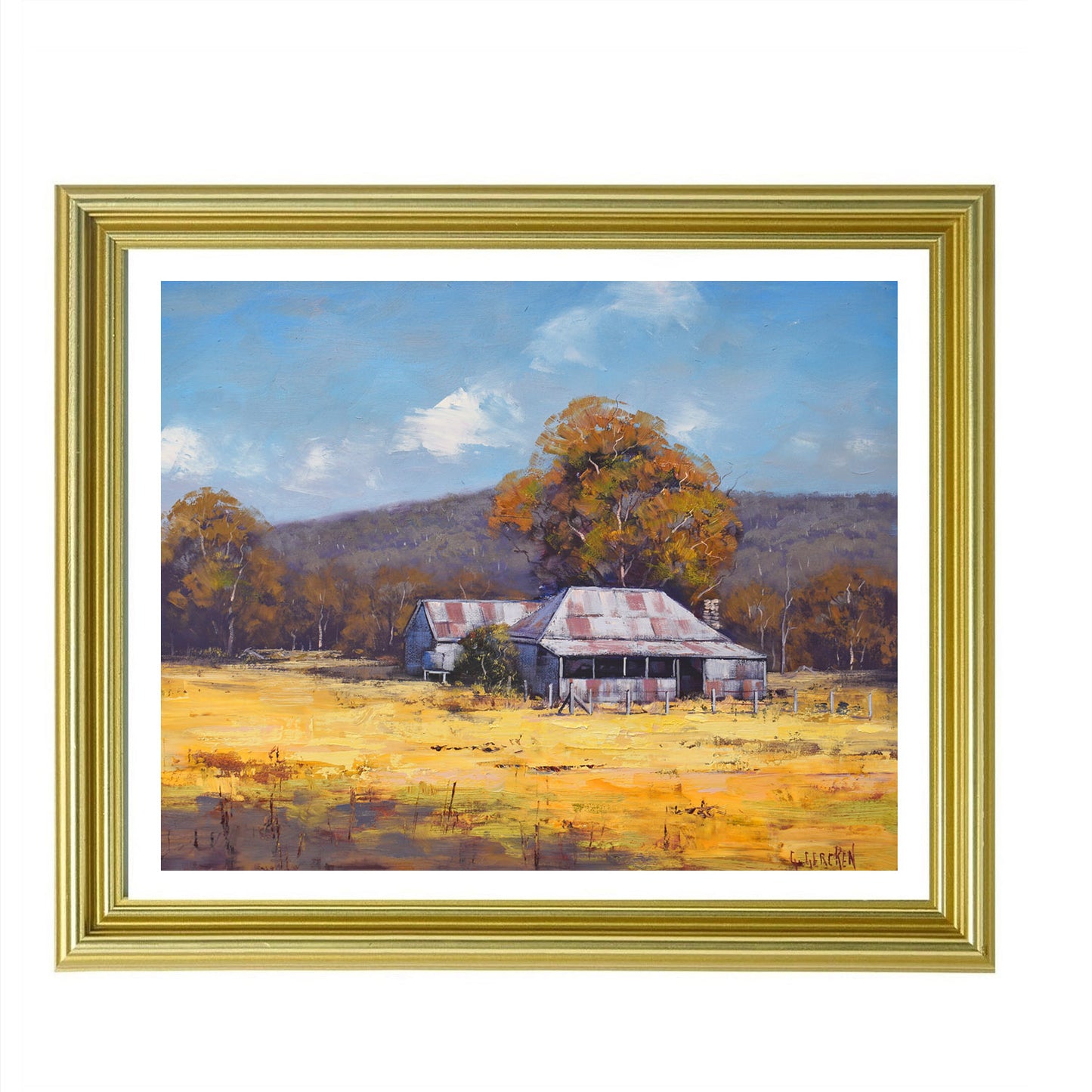 Old Miners Cottage Original Oil painting Australian Landscape