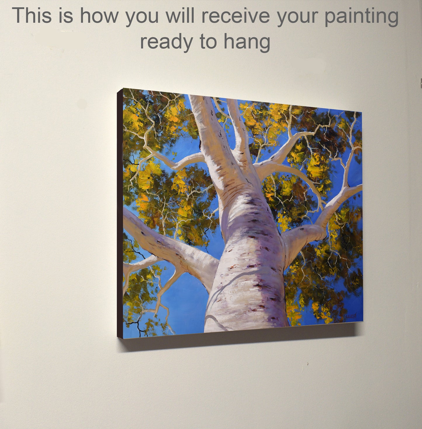 Large Australian Gum Tree Painting