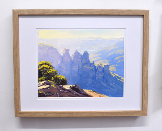 The Blue Mountains Three Sisters painting by Graham Gercken