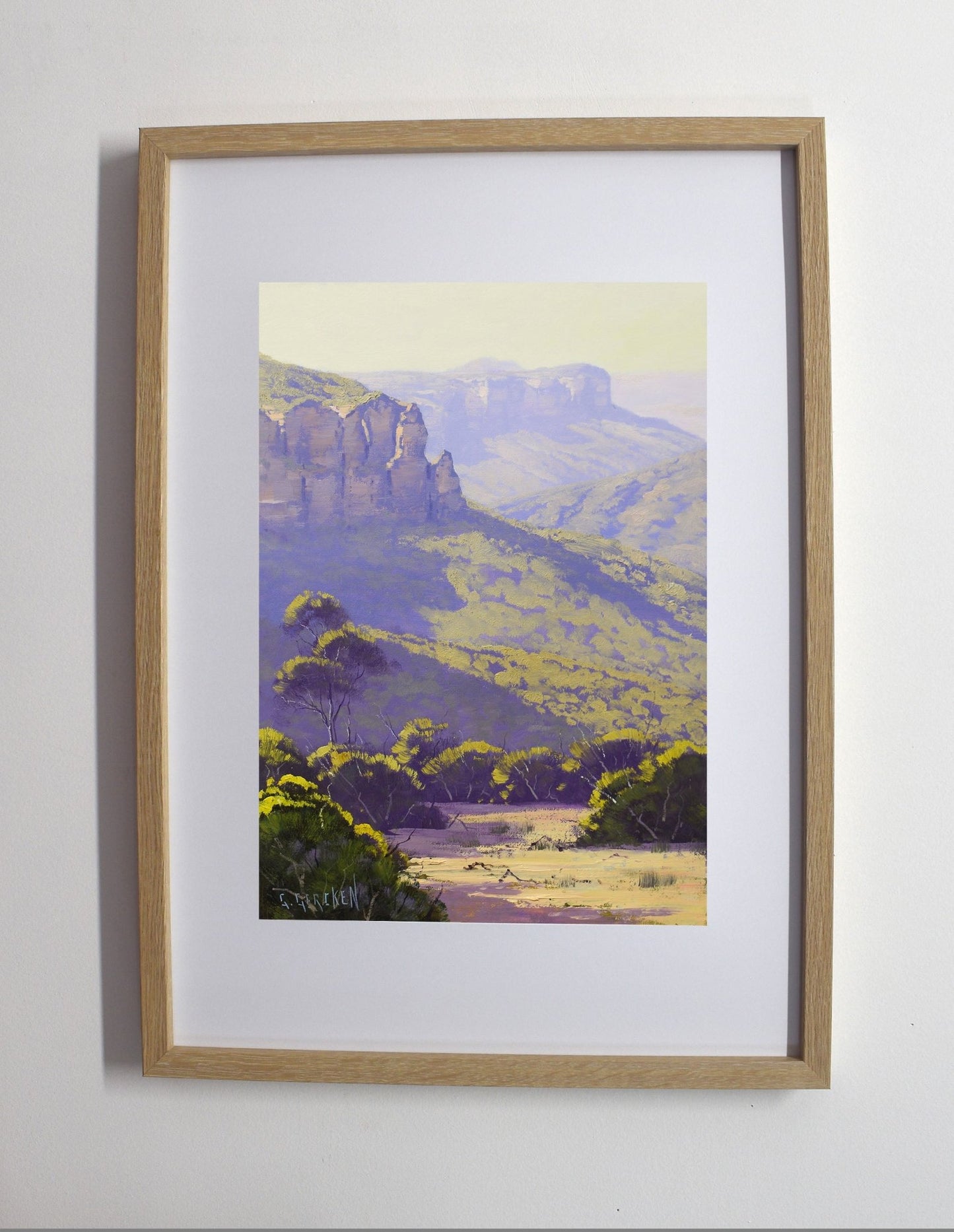 The Blue Mountains Australian oil painting by Graham Gercken