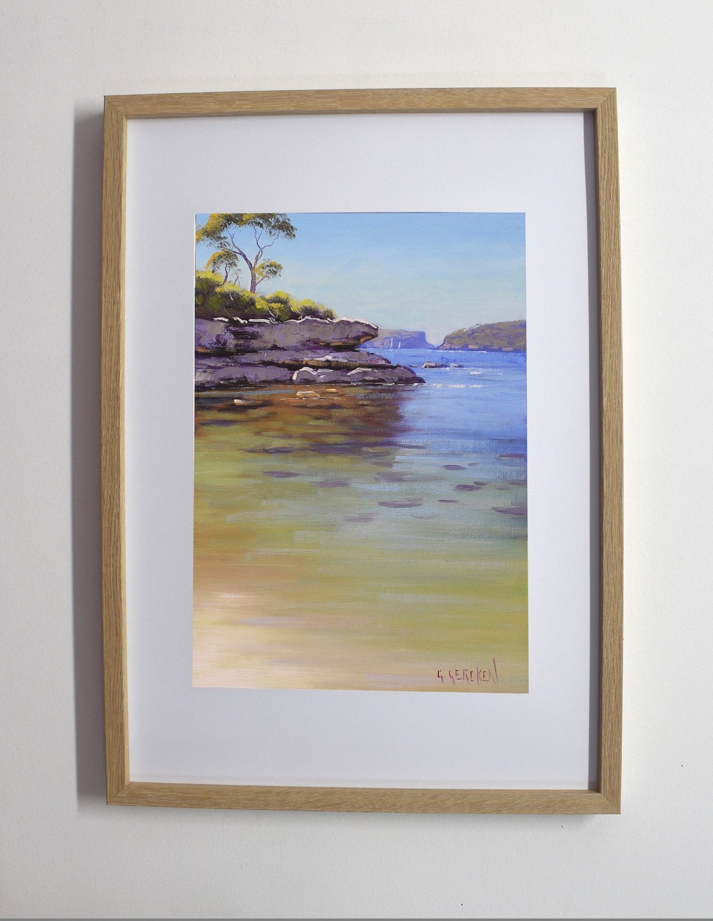 Balmoral beach painting Sydney Harbour by Graham Gercken