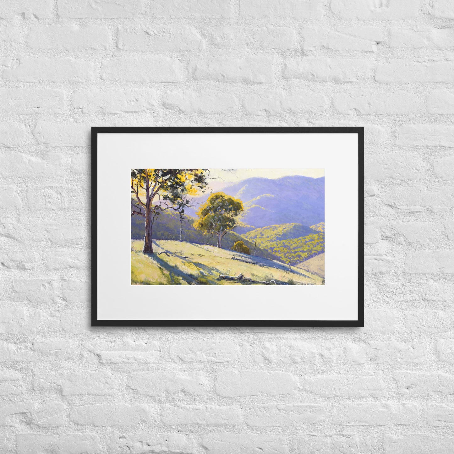 Australian  Landscape Framed Print With Mat
