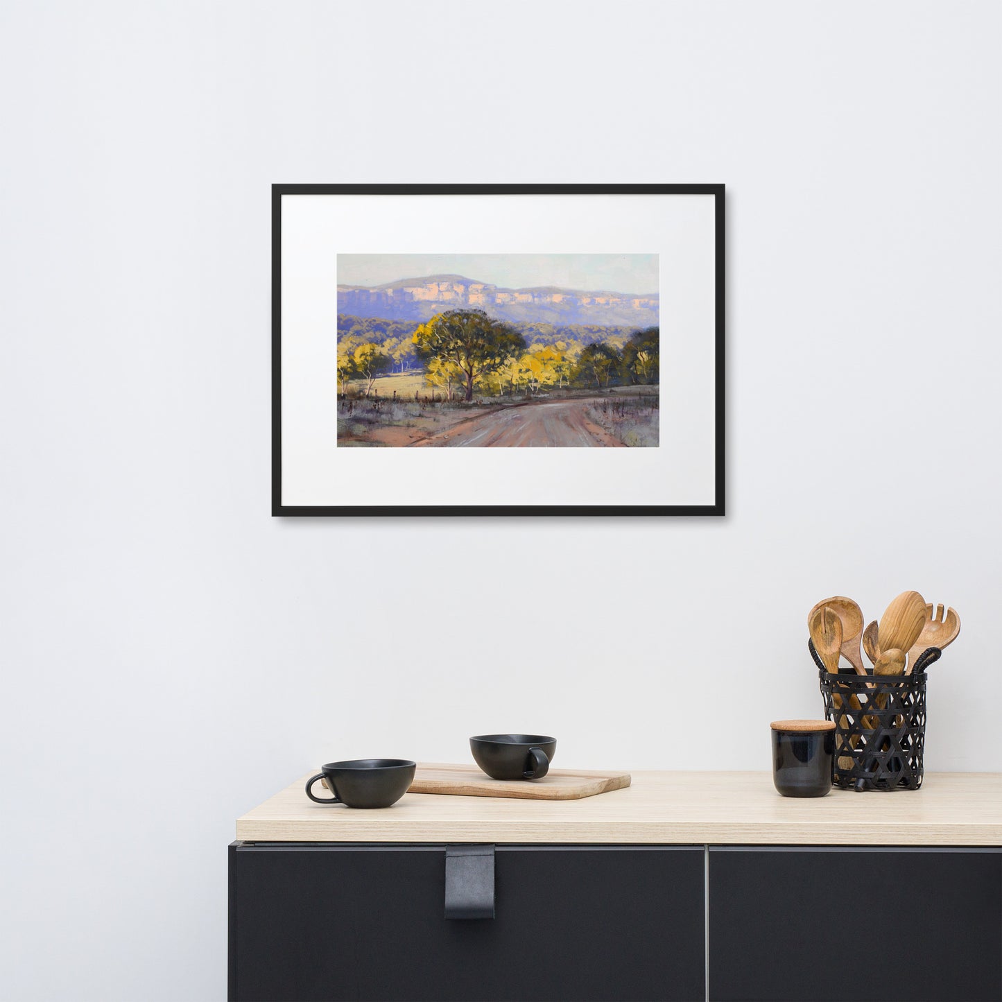 Australian Landscape Capertee Valley Framed Poster With Mat