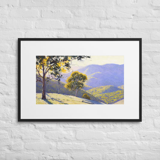 Australian  Landscape Framed Print With Mat