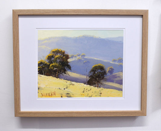 Summer landscape painting