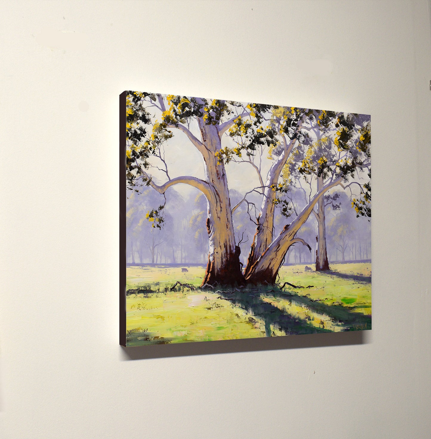 Large Gum trees Painting  Australian Landscape