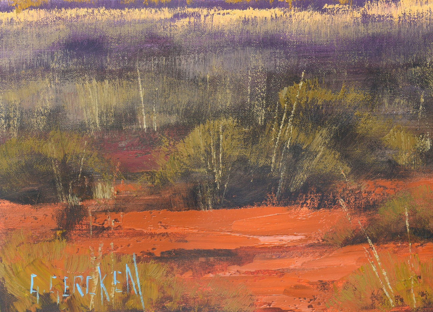 Uluru, Ayers Rock, Alice Springs outback landscape Australia desert Painting