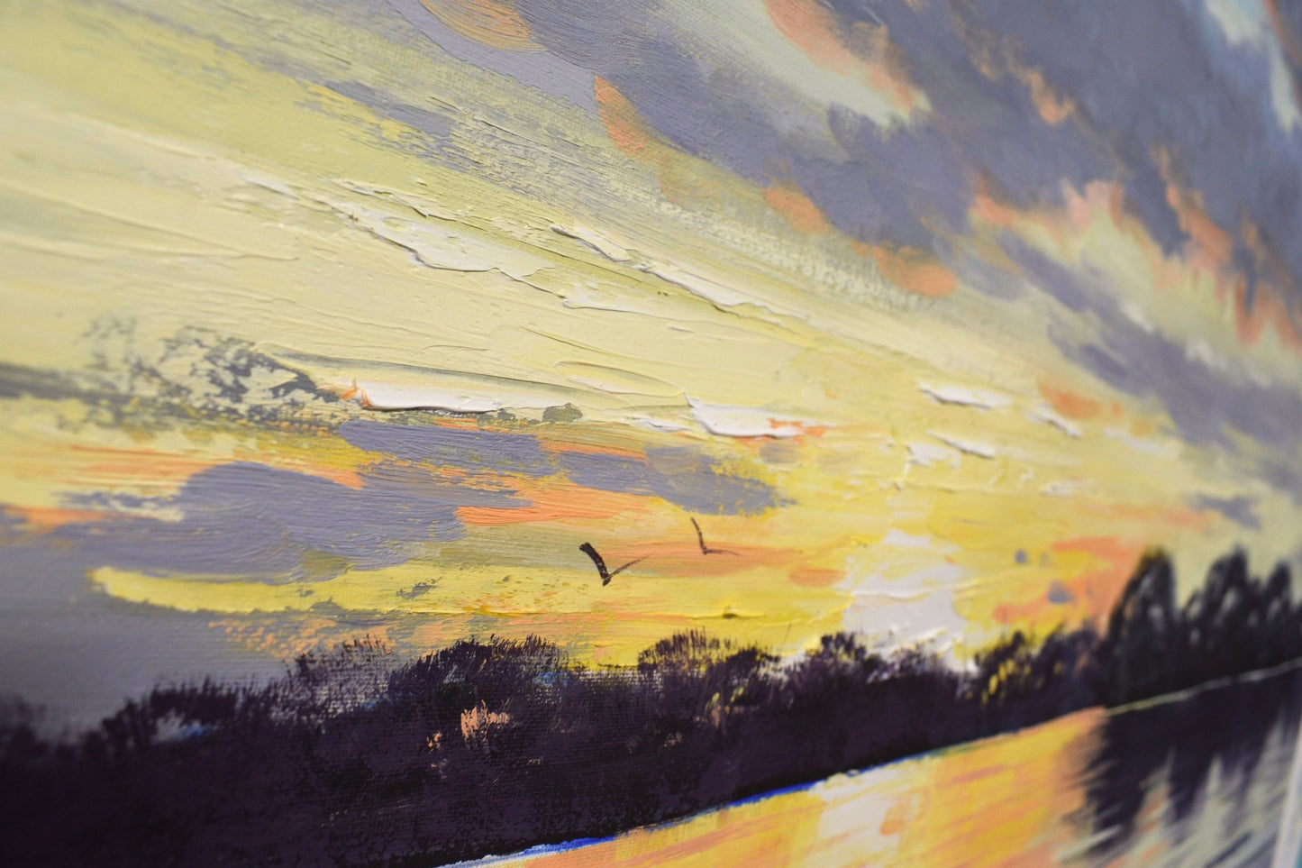 Ocean Sunset Colours Original oil painting