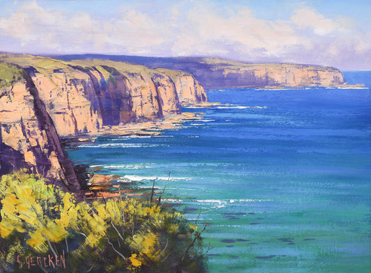 Ocean Sunset Original Oil Painting By Graham Gercken