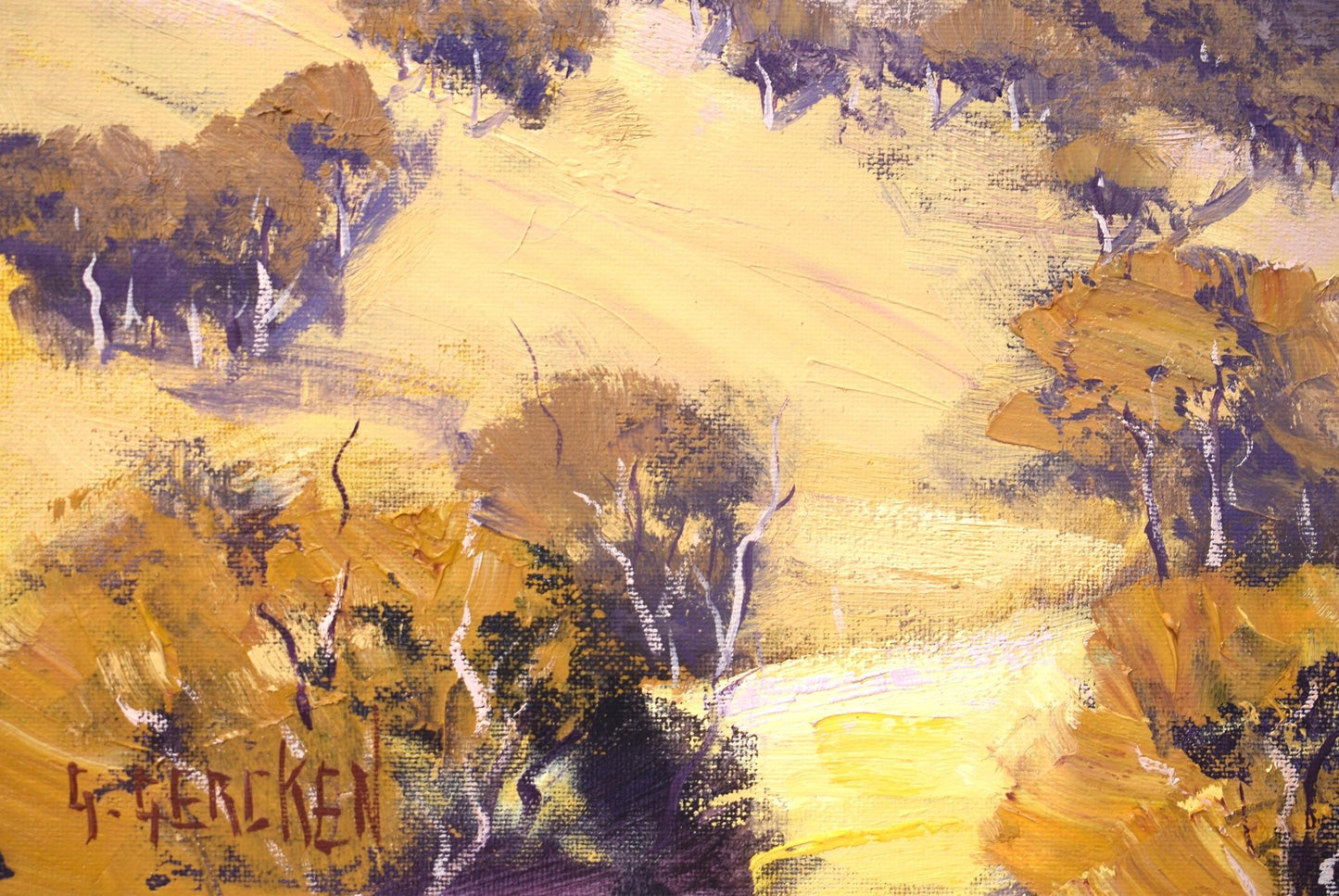 Australian Summer Landscape Painting by G, Gercken