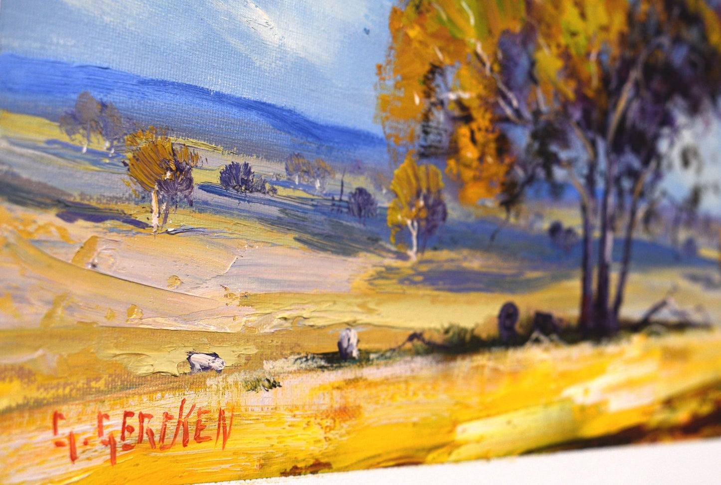 Mudgee Landscape with Gum Trees