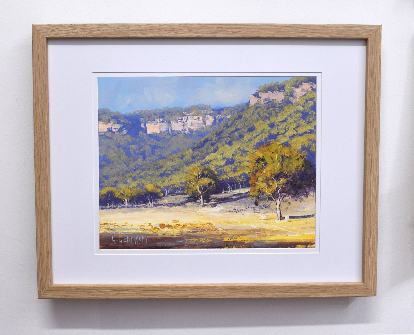 Hartley Valley Cliffs Original Oil Painting