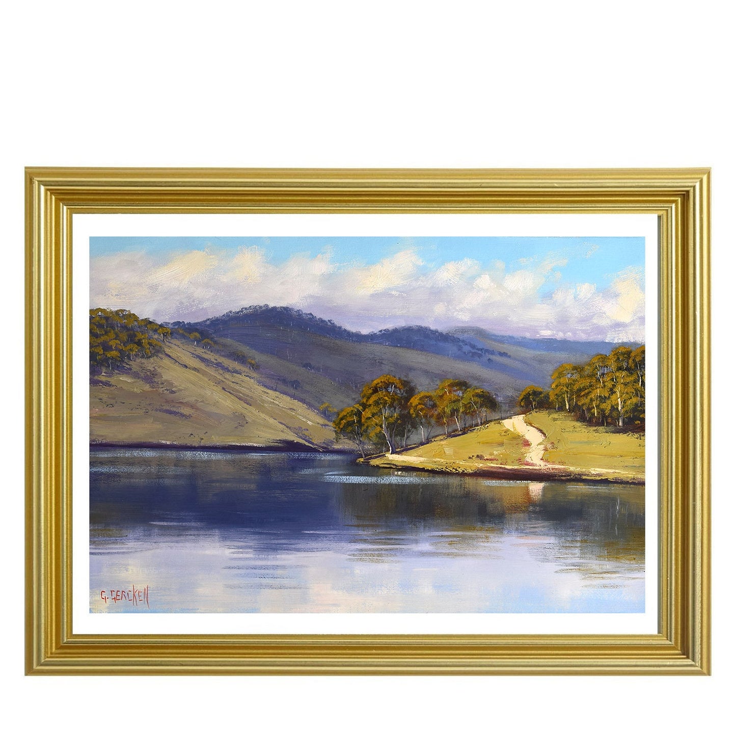 Lake Lyell original oil painting by Graham Gercken