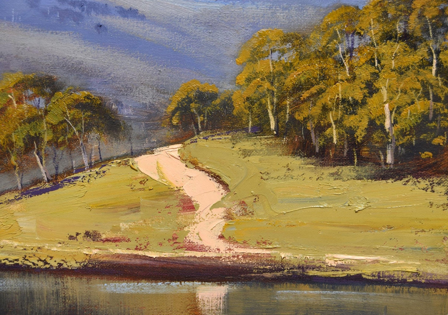 Lake Lyell original oil painting by Graham Gercken