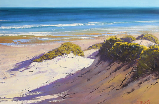 Coastal beach dunes Australia original painting