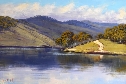 Lake Lyell original oil painting by Graham Gercken