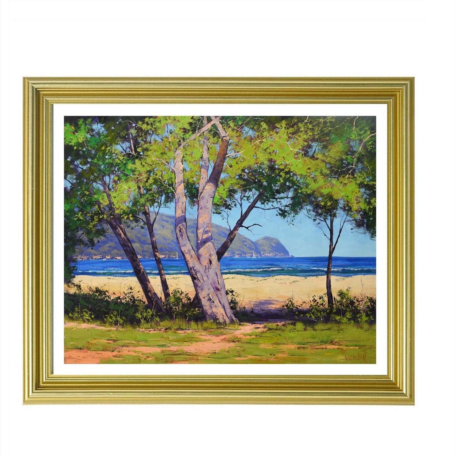 Summer Day Patonga Beach Original oil painting